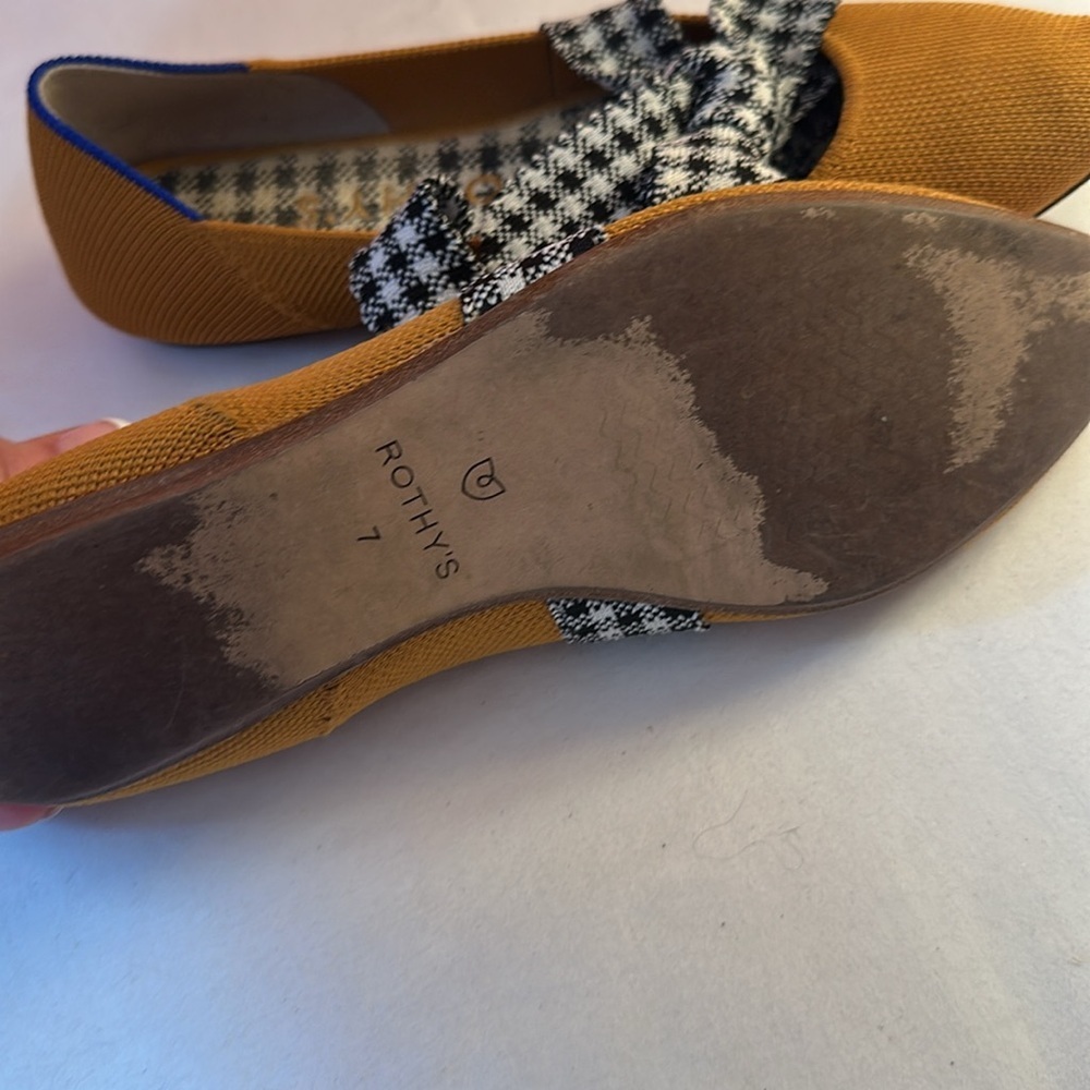 Rothy’s The Mary Jane in Golden Gingham size 7 - Picture 5 of 6